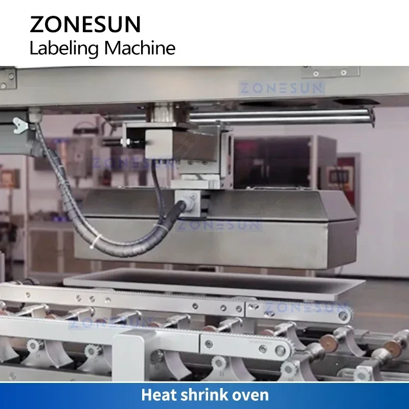 ZONESUN ZS-HSL1 baume à lèvres rouge à lèvres petites bouteilles Tubes horizontal manchon rétractable étiqueteuse Machine de rétrécissement à grande vitesse