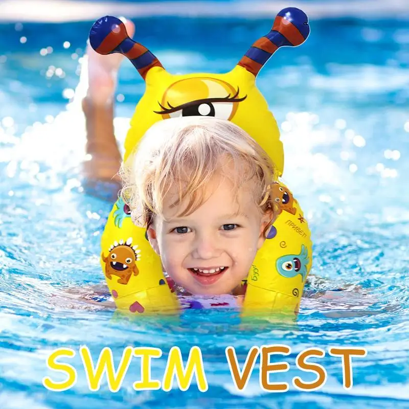 

Kids Pool Floats Safety Swim Vest For Children Swimming Pool Floats For Kids With Double Air Bag And Adjustable Safety Buckle