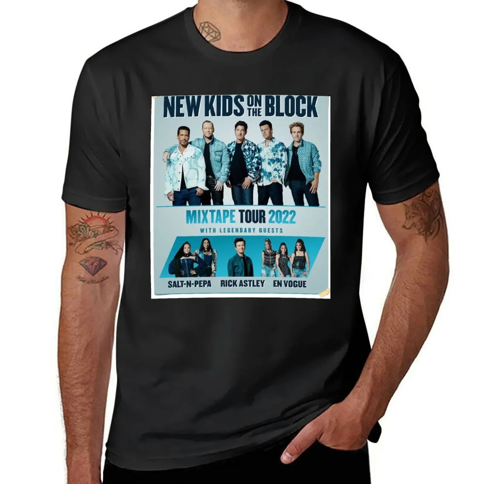 POSTER NKOTB MIXTAPE TOUR 2022 T-Shirt vintage boys whites men t shirts