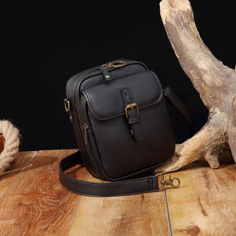 Vintage Schultertasche mit 10 RFID-Fächern, Doppelschichtig, Große Umhängetasche, Tragbare Tägliche Pendler-Tasche, Diebstahlsichere Handtasche für Frauen – Detail 25