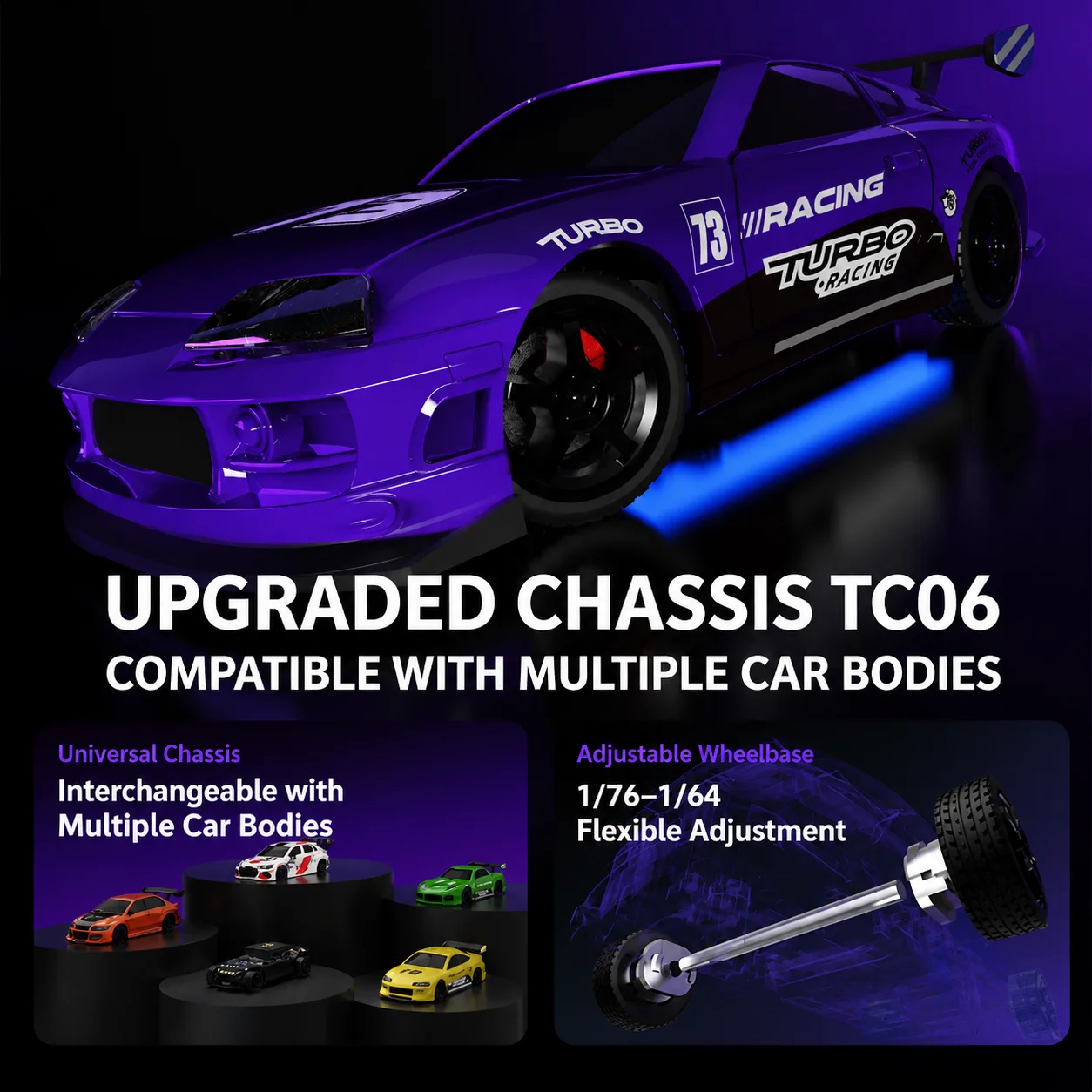터보 레이싱 C73 1:76 스케일 RC카 미니 무선  - Rc Hobby Grade Drift Car 리뷰 및 가격