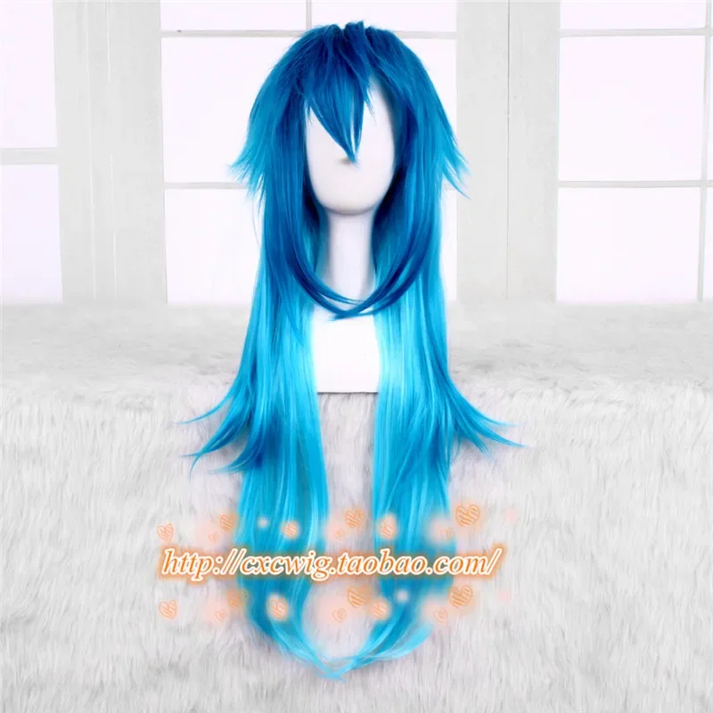 Japan game draical murder cosplay seragaki Aoba wig dmmd seragaki Aoba role play blue gradient hair wig costumes accessories