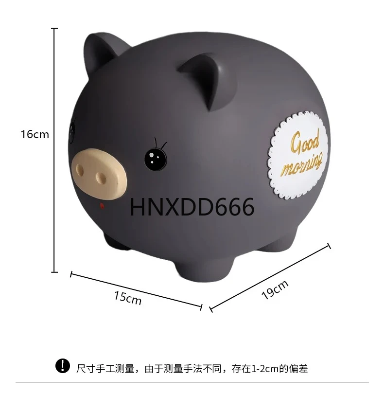 

The resin piggy bank can only go in saving piggy banks Money box Safe deposit box saving piggy bank Home Accessories Decor