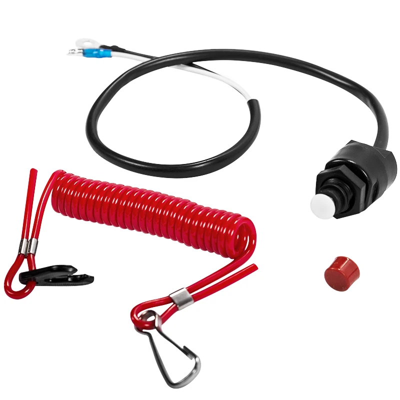 

Boat Outboard Engine Motor Scooter ATV Kill Stop Switch Emergency Stop Shutdown Switch Assembly for Outboard Engine