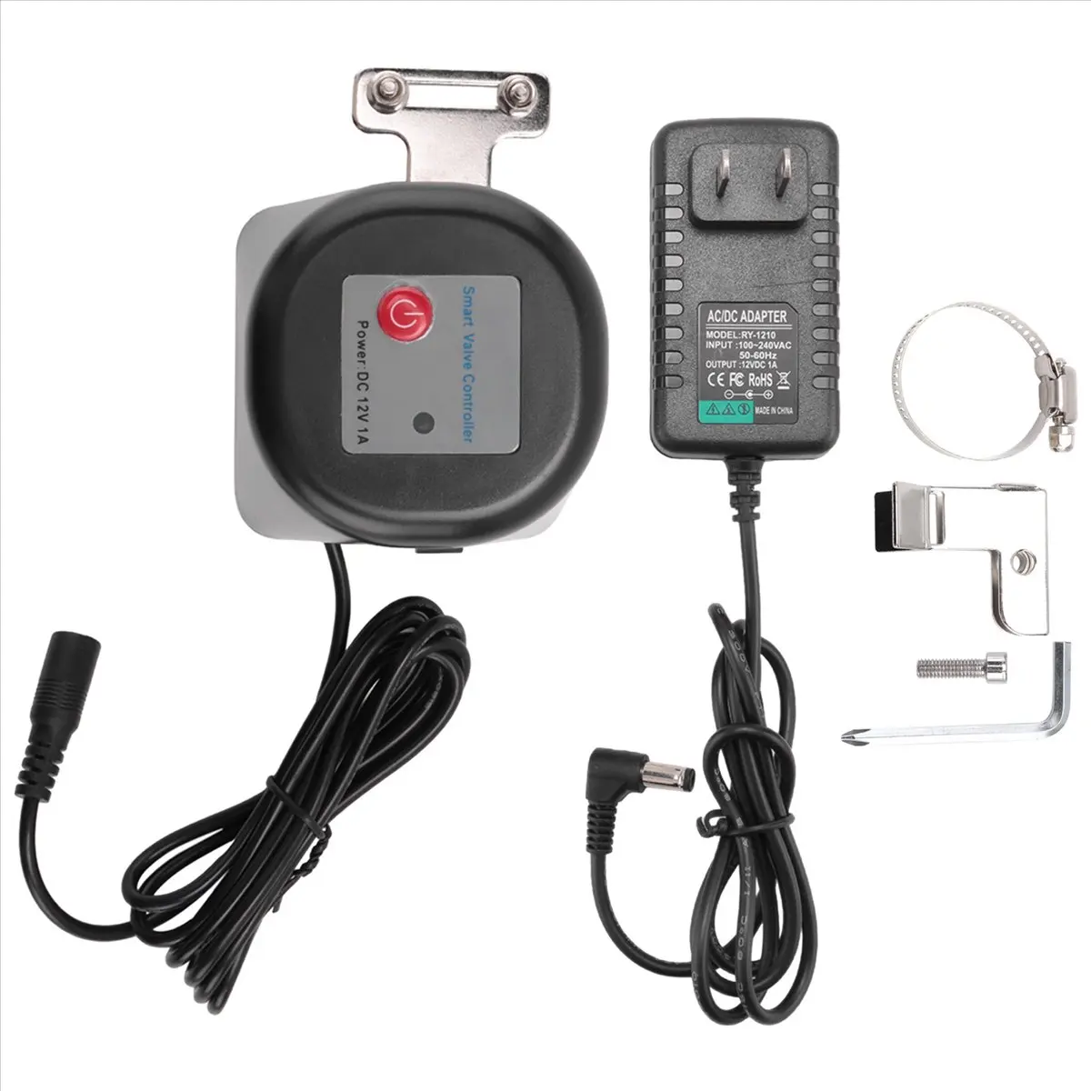 NEW! Tuya Smart Zigbee 3.0 Water Valve Gas Valve Mechanical Valve Switch Bluetooth Valve Control (US Plug)