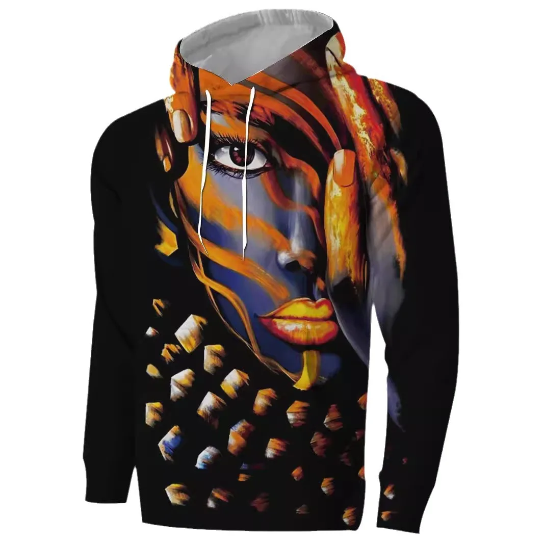 

2024 Hot Hoodie Men 3D Printed Pattern Hooded Long-sleeved Hoodie Autumn and Winter Men Men's Pullover