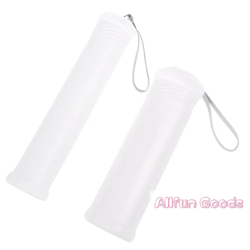 [TG835]Cylinder Shape Student Supplies Pencil Case Pen Holder PP Portable Adjustable Pen Organizer Transparent