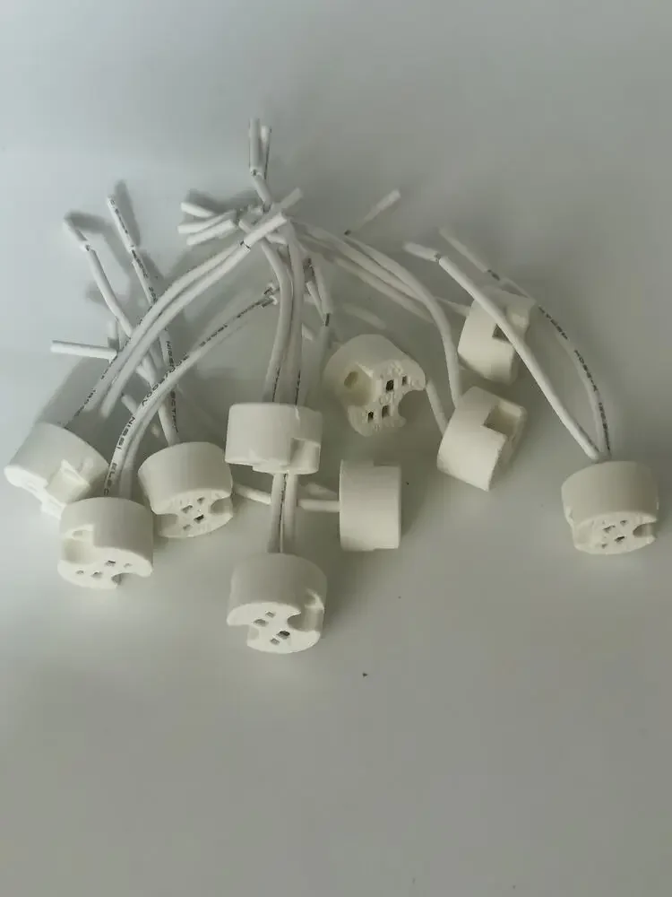 

1pc/5pcs/10pcs /20PCS 220V 2A MR16 GU5.3 Base Socket Wire Connector Led Lamp Ceramic Holder
