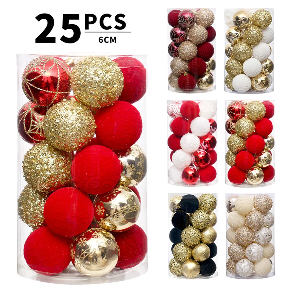 Incredible Charm Beautifully Crafted Xmas Ball Collection in a Count of Twenty Five at Diameter Six Centimeters