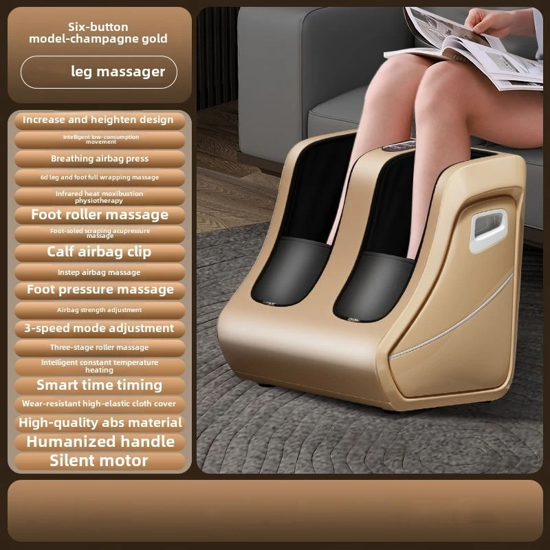 Voet- en kuitstimulator Warmte Plantaire verlichting Circulatie Shiatsu Diep kneden Compressie Verstelbaar voor dames en heren Fabrieksuitverkoop