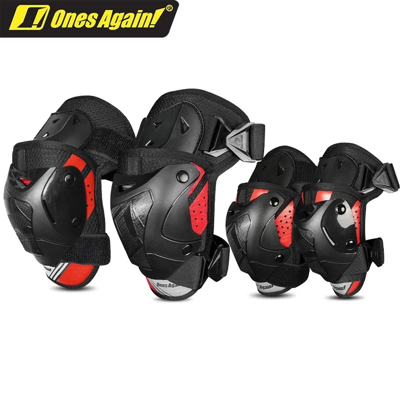 4Pcs Ones Again! Motorcycle CE Protector Comfortable Windproof Riding Anti-drop Travel Commuting Knee and Elbow Guards KneePad