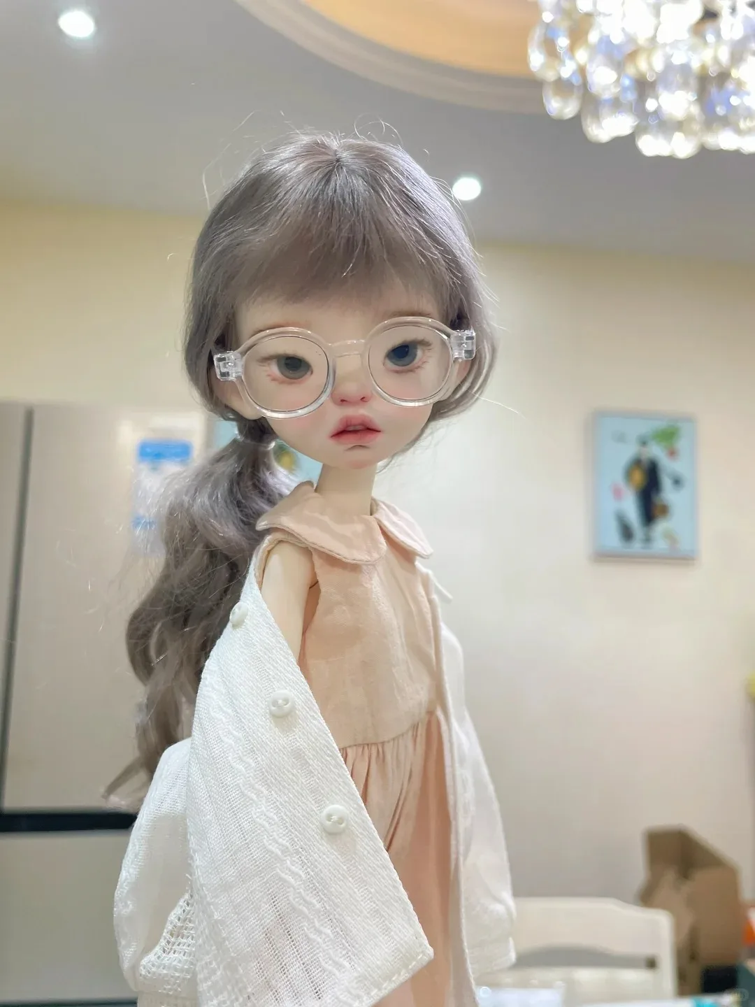 

1/6 Scale SD BJD Doll Dianmei Qbaby bailu Diandian Girl Fish Body DIY Resin Anime Mold Toy for ACGN Collectors