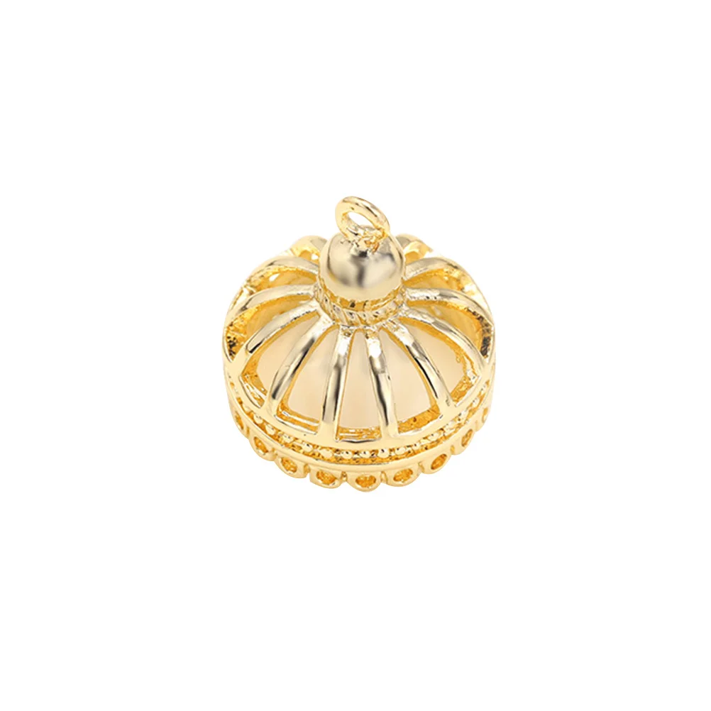 

10pcs 14X13Mm Hollow Bell Pendant For Diy Jewelry Making Bracelet Necklace Chain Decor Christmas Gift Diy Loose Beads Jewelry