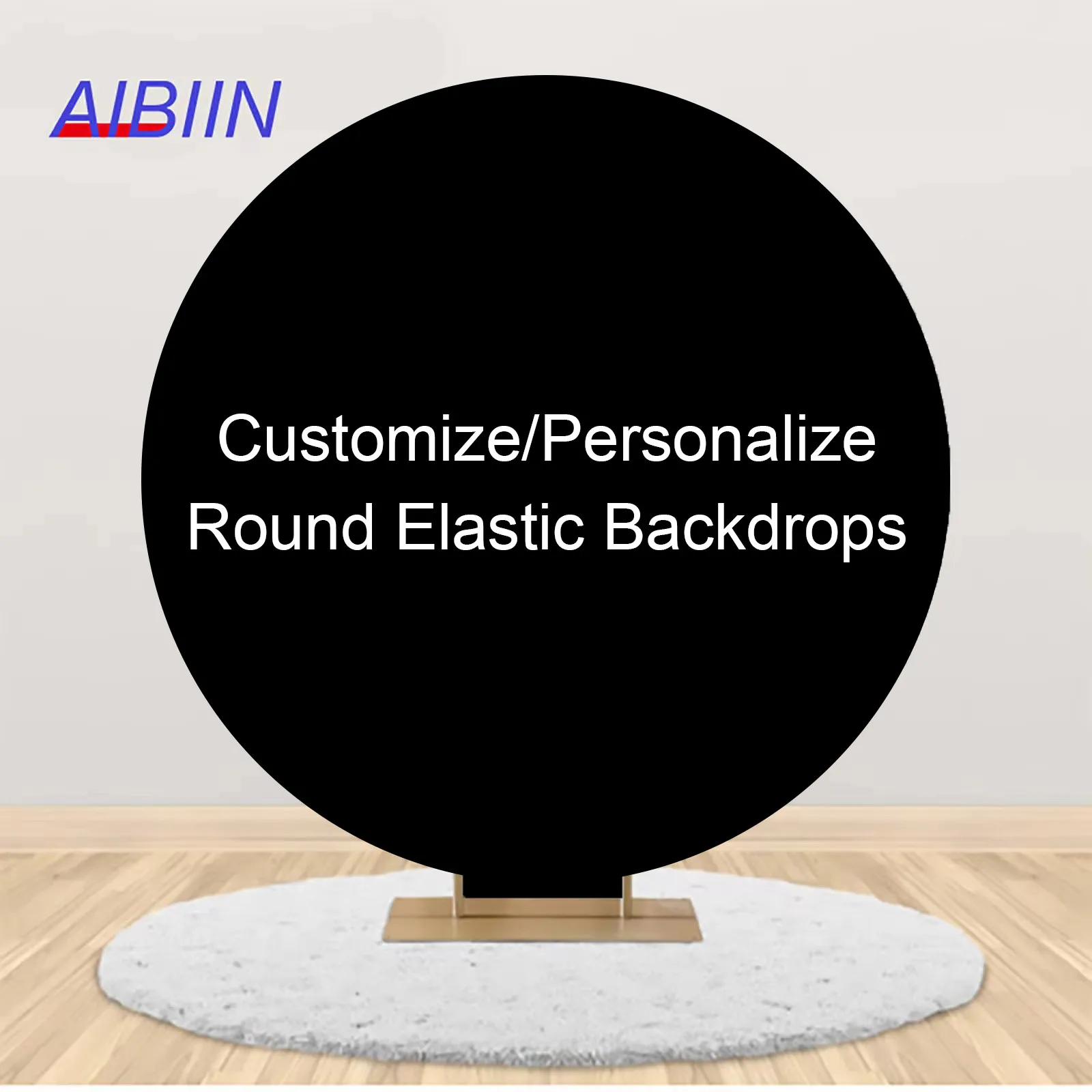 Custom Round Backdrop Cover Circle Cover Baby Shower Birthday Party Decor Elastic Background Bride to Be Portrait Photozone