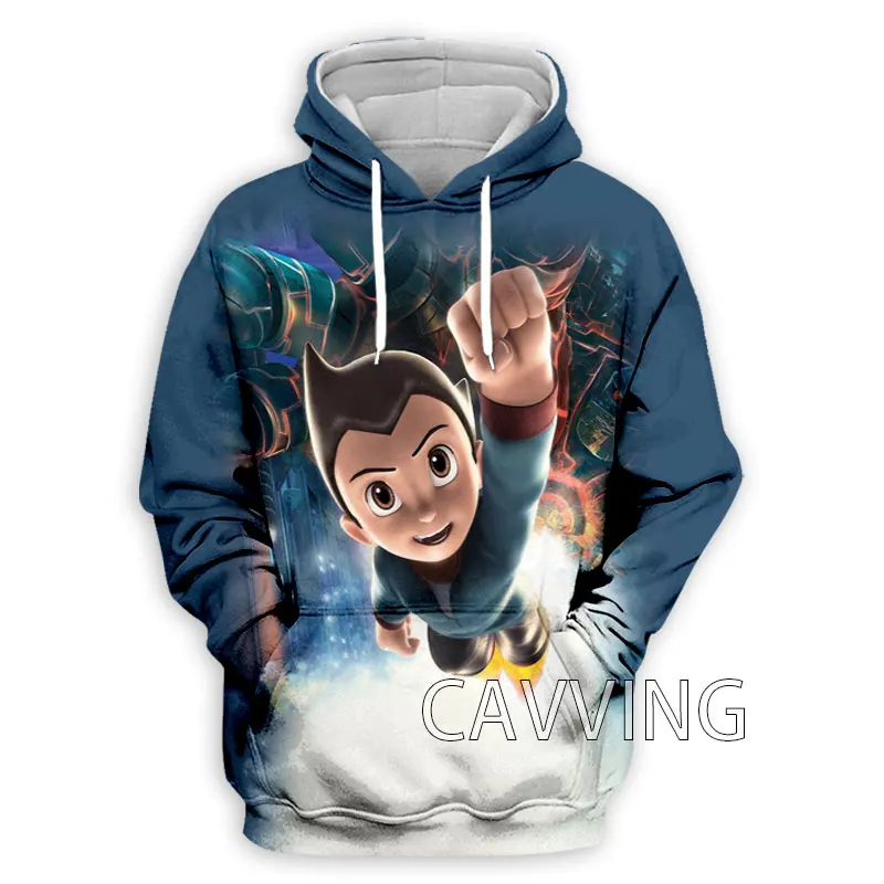 CAVVING Hoodie Anak Laki-laki Astro Gambar 3D Sweter Bertudung Pakaian Atasan Harajuku untuk Wanita/Pria K01