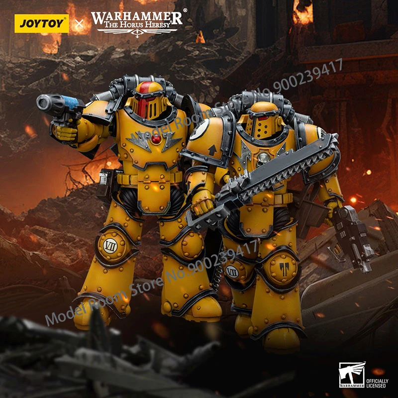 JOYTOY Warhammer 30K 1/18 Imperial Fists Legion MkllI Despoiler Squads Soldier Action Figure Military Figure Model Toy