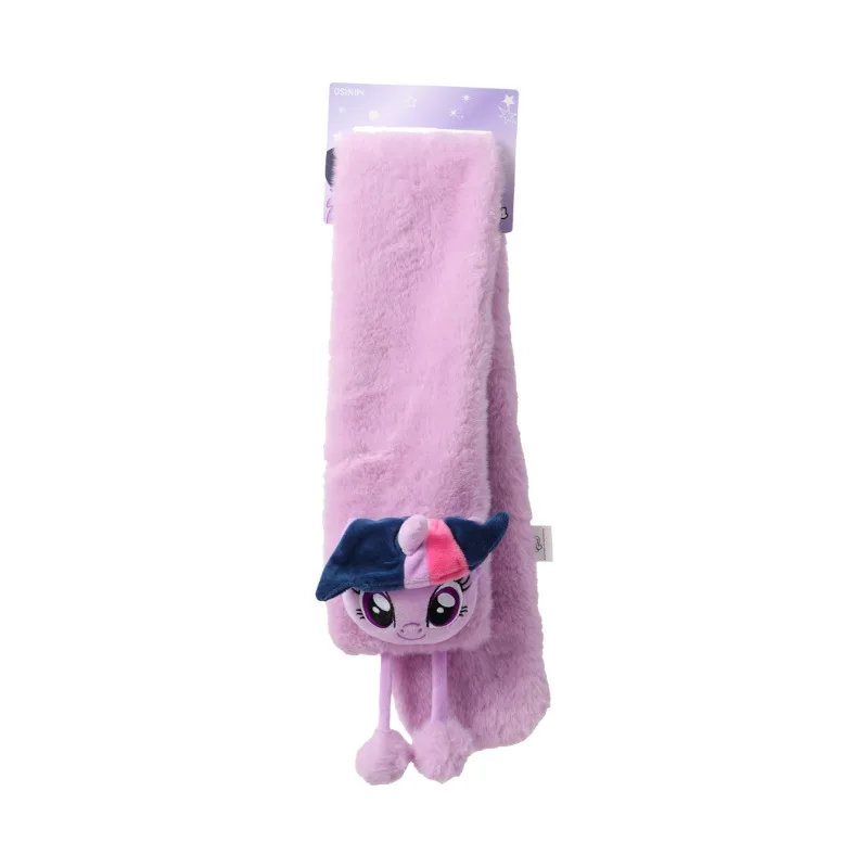 New My Little Pony Scarf Cartoon Pinkie Pie Neck Warmer Thickened and Warm 3D Plush Anime Merchandise Holiday Gift