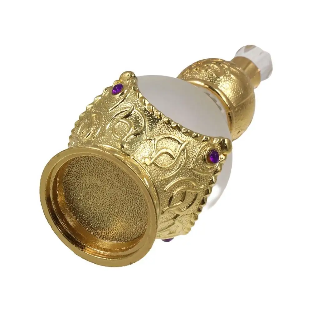 Retro Bottle Middle East Aromatherapy Pipe Essential Oil Dropper Bottle Decorative Crystal Travel Cosmetic Containers