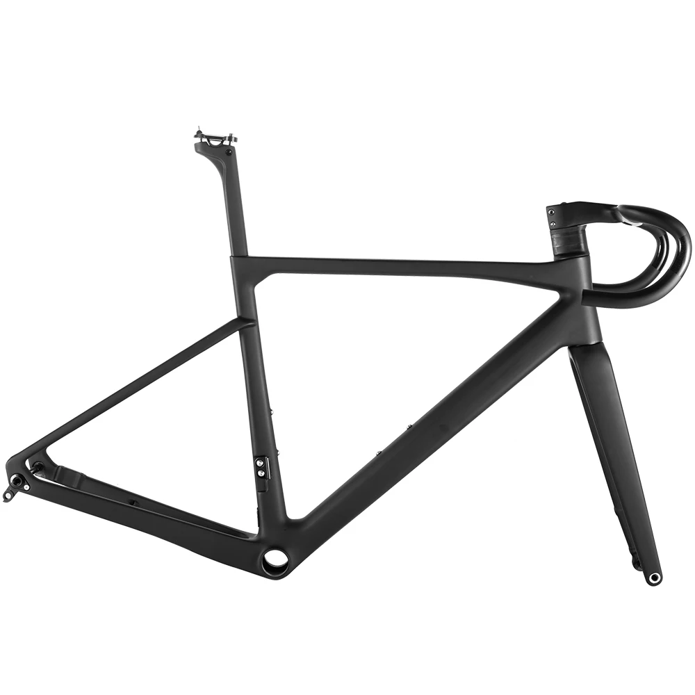 Carbon-Rennradrahmen, Scheibenbremse, ultraleicht, vollständig verstecktes Kabel, Rennrad-Rahmenset mit Lenker, Modell 2022 – Detail 4