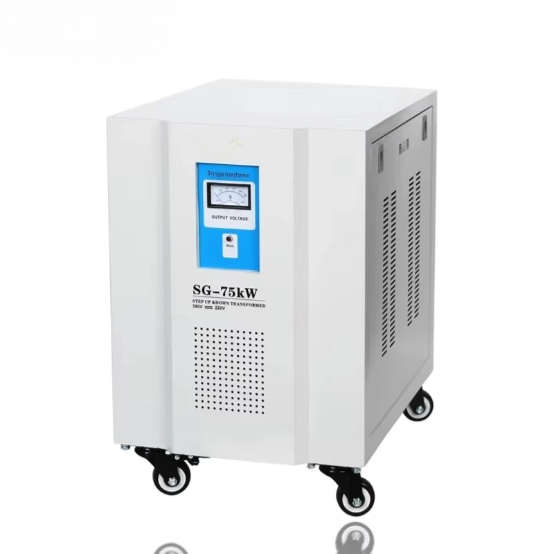 Three Phase Frequency Voltage Transformer 5KVA Customized 220V To 440V 380V Aluminum Coil 50Hz 60Hz Adjustable Output