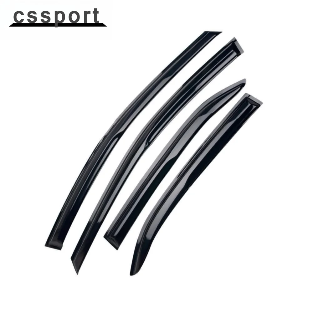 

Прочные 4 шт. оконные козырьки в стиле JDM Mugen, защита от дождя для Toyota Camry 2018-2024, 4-дверный седан, все модели, черный SLJ-1209