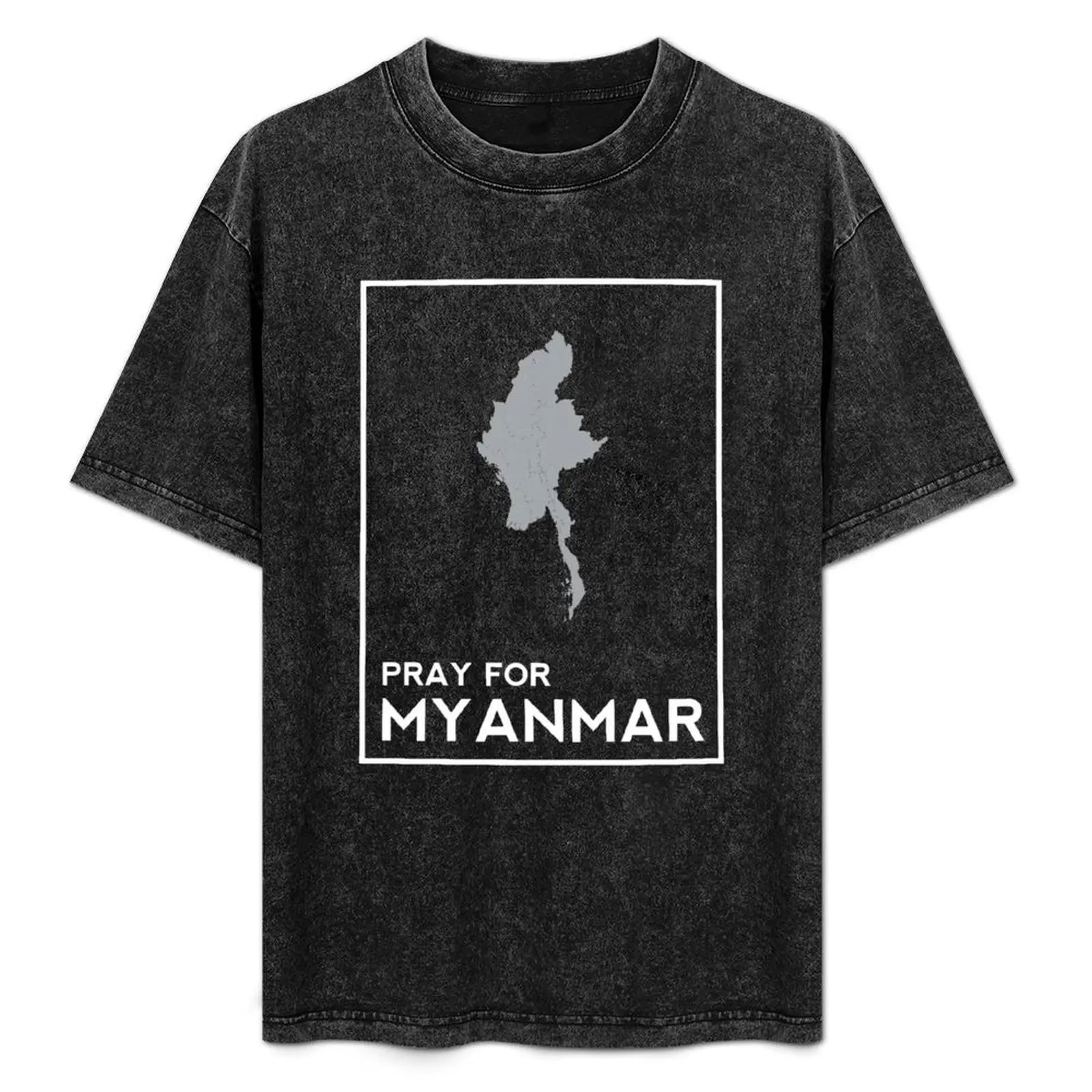 

Футболка Pray For Myanmar, повседневная рабочая футболка