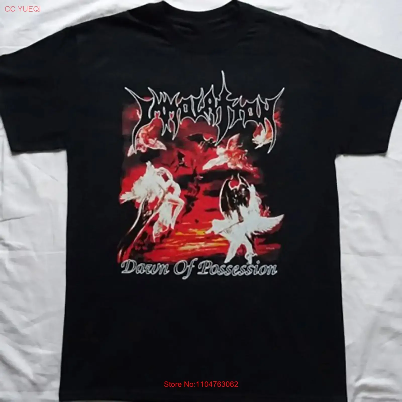 Immolation Band Dawn Of Possession T shirt S to 5XL NE421 vintage Washed fashion streetwear Soft Casual graphic Stretched