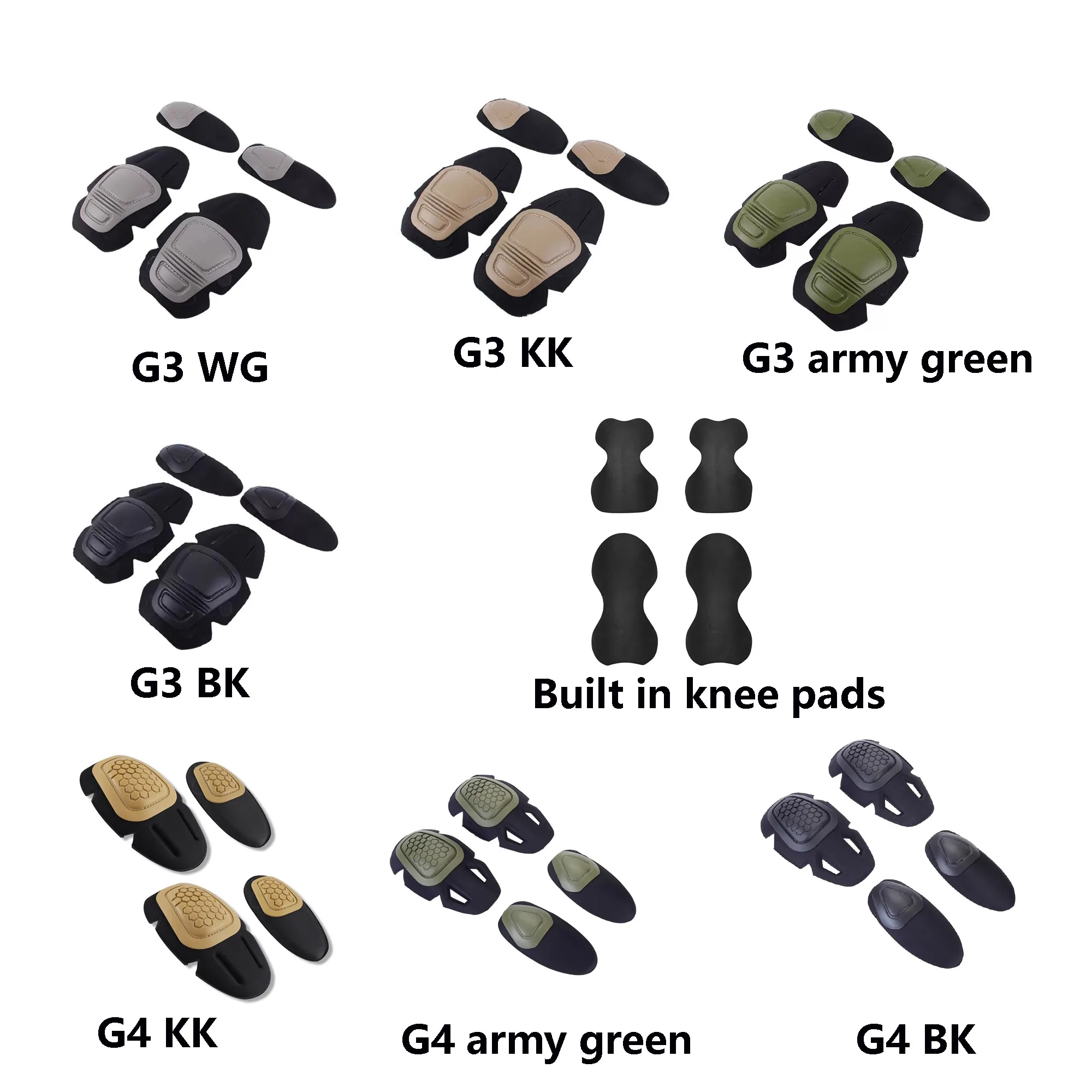 Gen3 Gen4 Frog Robe Frog Skin Built in Tactical Protective Equipment Set G4 Outdoor Assault G3 Knee and Elbow Protection Set