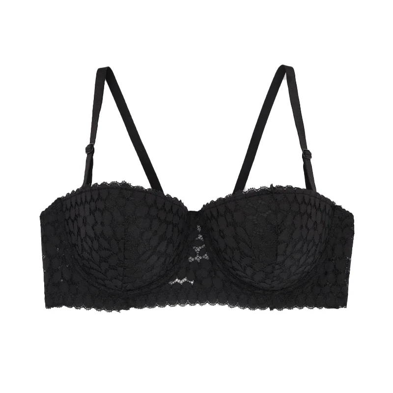 new women's sexy lingerie Black lace Underwear push up bra daily comfortable brassiere A3115