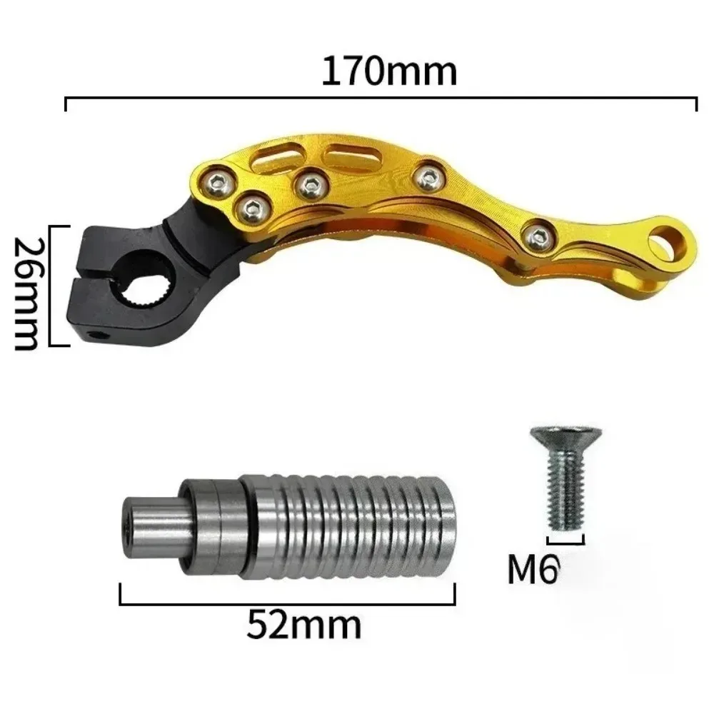 New for JOG50/90/100 Fuxi 100CC Ghost Fire RSZ ZY100 Motorcycle Start Starter Leve Scooter Engine CNC Kick view 4
