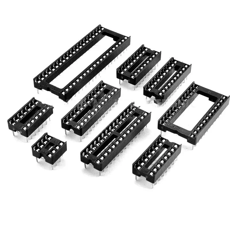 10 SZTUK Gniazda IC 2,54MM DIP6 DIP8 DIP14 DIP16 DIP18 DIP20 DIP28 DIP40 złącze pinowe Gniazdo DIP 6 8 14 16 18 20 24 28 32 40 pin — zdjęcie 2