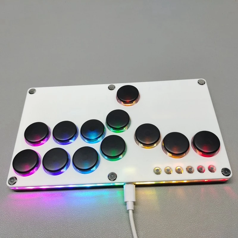 Flatbox Hitbox Arcade Kampfspiel Encoder Controller Xinput/Dinput Mini Hitbox Konsole für NS/PS3/PS4