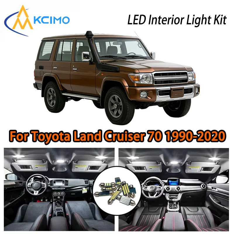 

KCIMO For Toyota Land Cruiser 70 1990-2020 Premium LED Interior Kit - 2 Colors , Quick Installation, Long-Lasting
