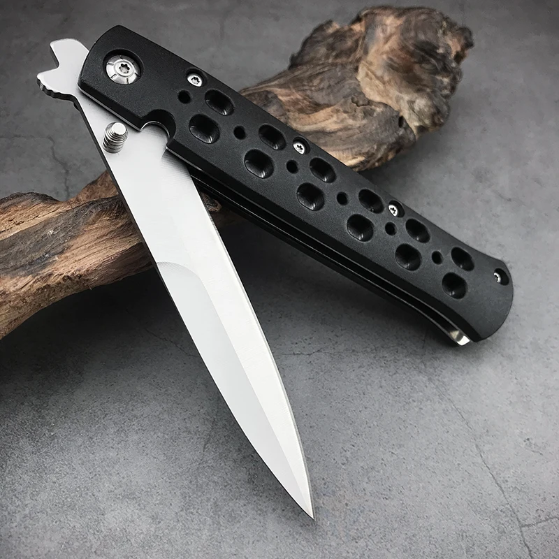 Mengoing 26S Ti-Lite Cold Tactical Self-Defense Folding Blade Knife Comfortable Steel Handle Survival Pocket Tool Knives