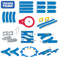 Original Takara Tomy Tomica R Rail Train Car Road Railway Trackmaster Track Construction Accessories DIY Boys Toys Assembly Game