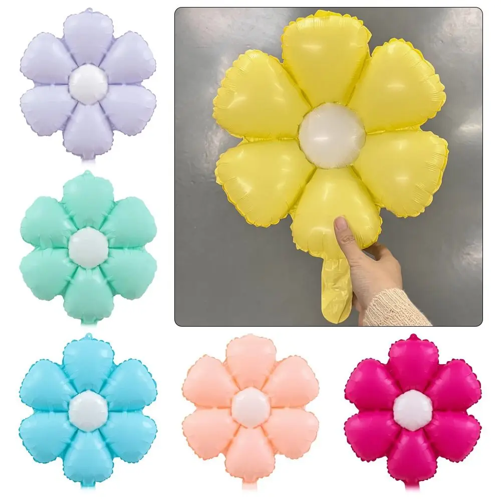 10Pcs 20Inch / 50cm Aluminum Foil Balloon Colorful Photo Prop Summer Theme Party Decoration Happy Birthday Supply Macaron Daisy