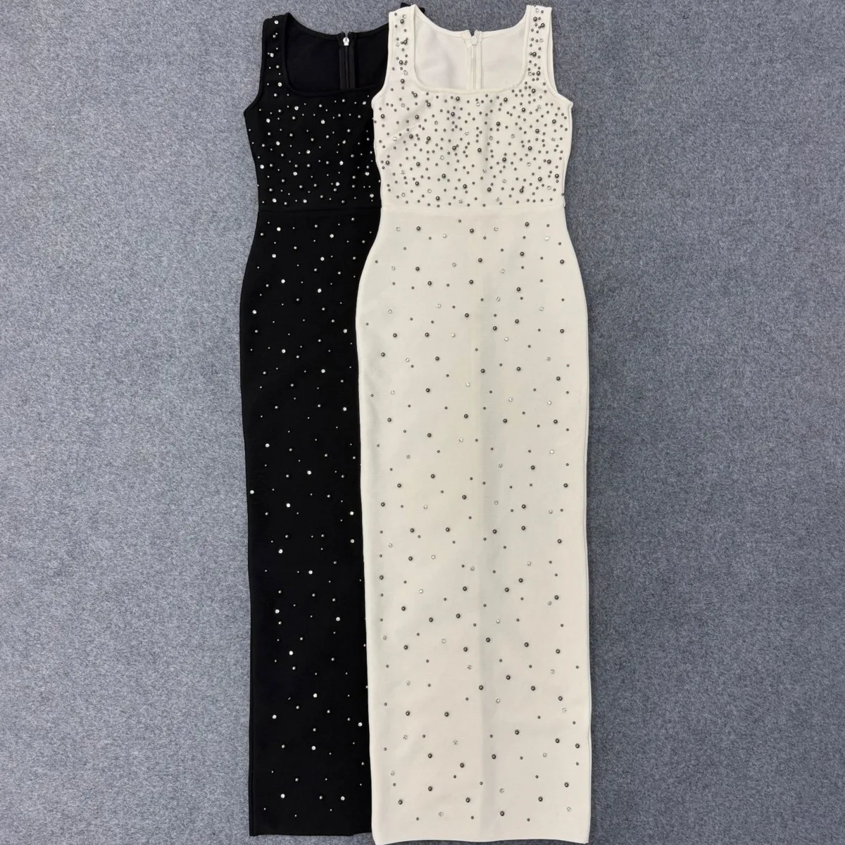 Bjtz luxo strass sexy malha maxi vestido longo feminino festa de noite vestido de casamento tapete vermelho elegante roupa de palco