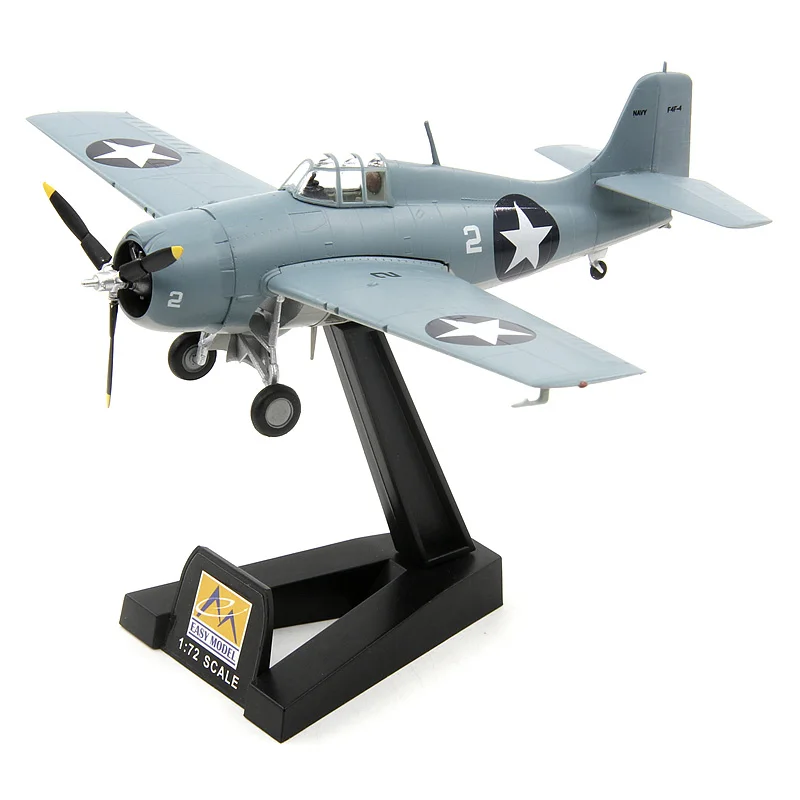 

1/72 Scale 37248 U.S. Navy F4F-4 Wildcat Militarized Combat Aircraft VMF-223 The Plane Model Collection Toys Gifts