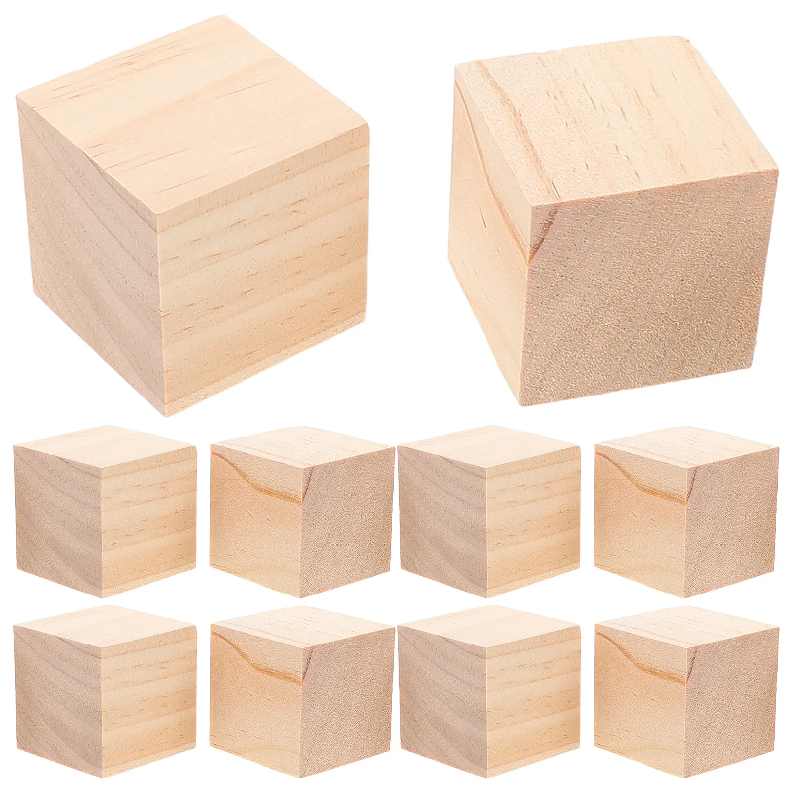 

20 шт. деревянных блоков, натуральные необработанные квадратные деревянные кубики для поделок, рисования, дошкольного обучения, творческих развивающих занятий, маленькие деревянные заготовки