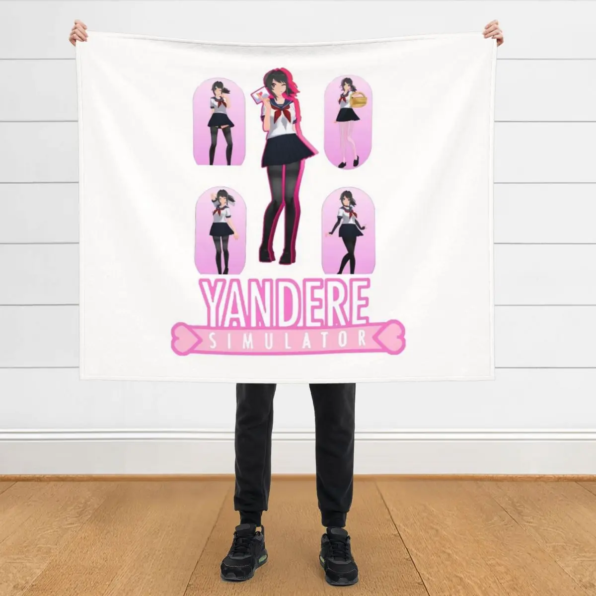 

yandere simulator-yandere sim-yandere simulator yandere simulator Throw Blanket For Sofa Thin Hairys Decoratives Blankets
