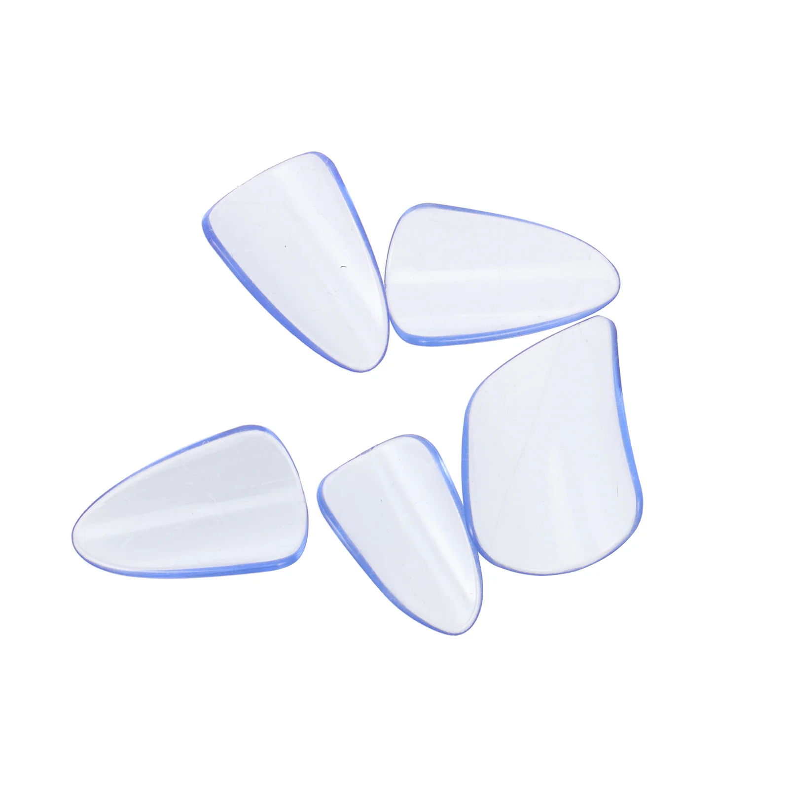 

5pcs Pipa Nails Sky-Blue Premium Pc Material Durable Fingertip Protection Covers For String Instrument Players Guzheng