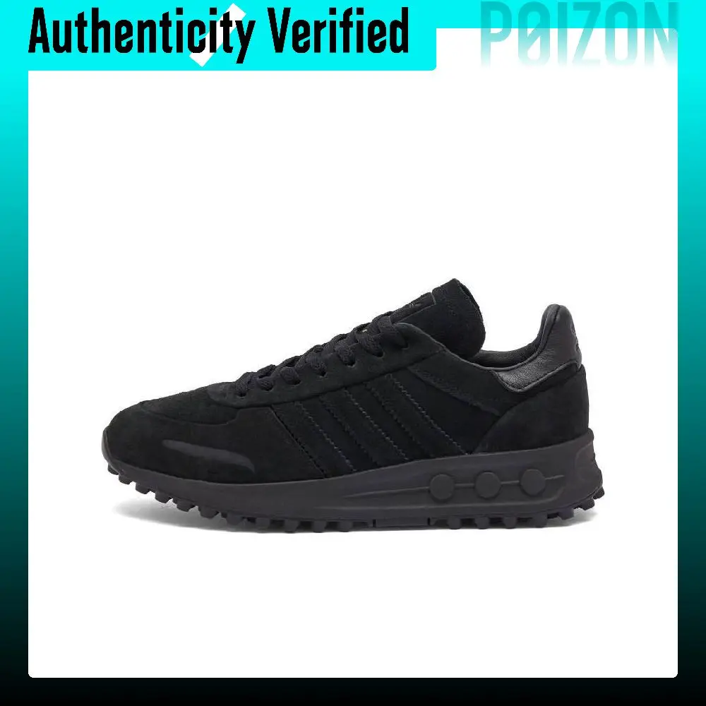 Adidas Originals LA Trainer Soccer Shoes Men's Low Top Black IH0296
