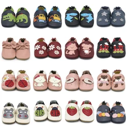 Carozoo Rubber Soled Leather Shoes Children's Slippers Baby's First Walking Shoes Antiskid Children's Shoes