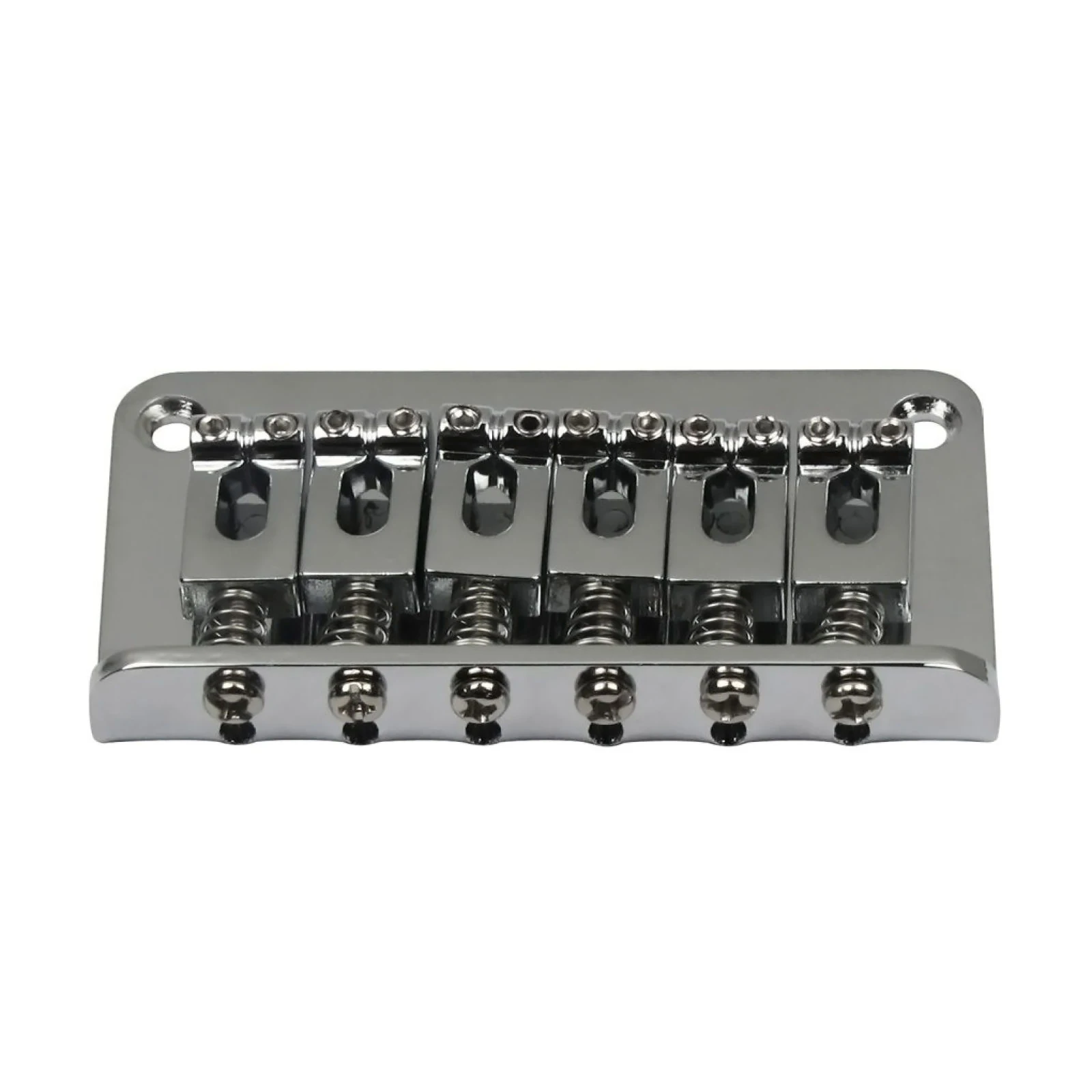 6 سرج جسر هاردتيل تحميل علوي 78 مللي متر جسر جيتار كهربائي لاستبدال الجيتار الكهربائي كروم أسود