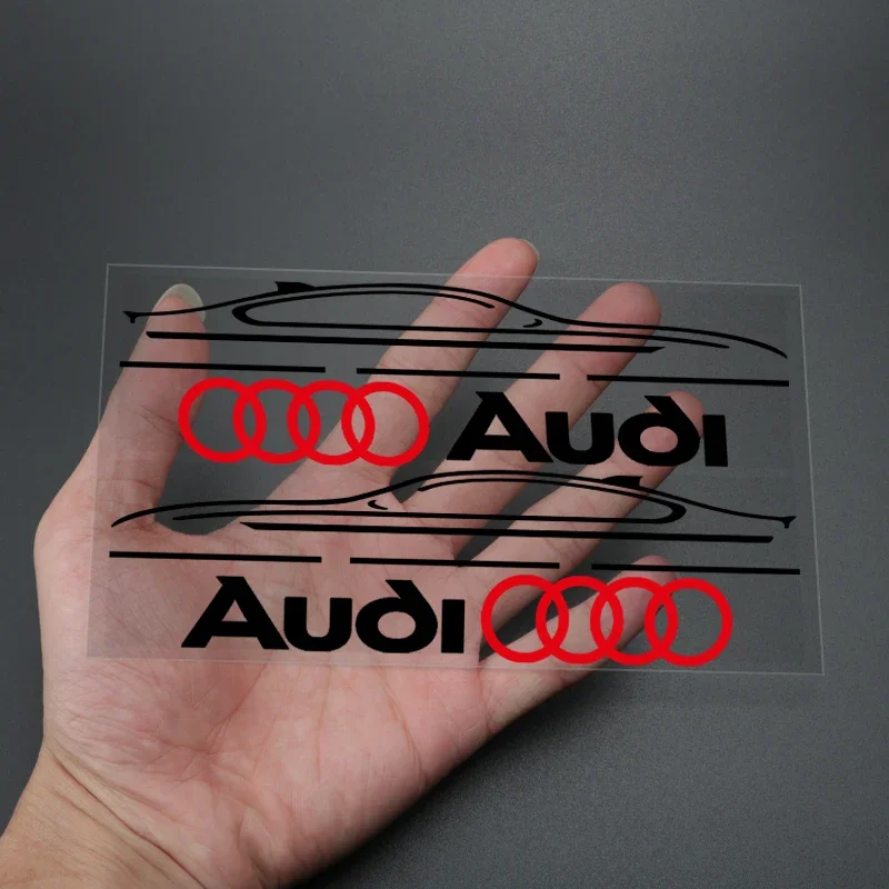 2 قطعة نافذة السيارة الجانبية الزجاج ملصقات لأودي سلاين كواترو Q5 Q3 Q2 Q7 A3 B5 B6 B7 B8 B9 8P 8V 8L A5 A4 C6 C5 A1 A6 A7 A8  ص3 #3