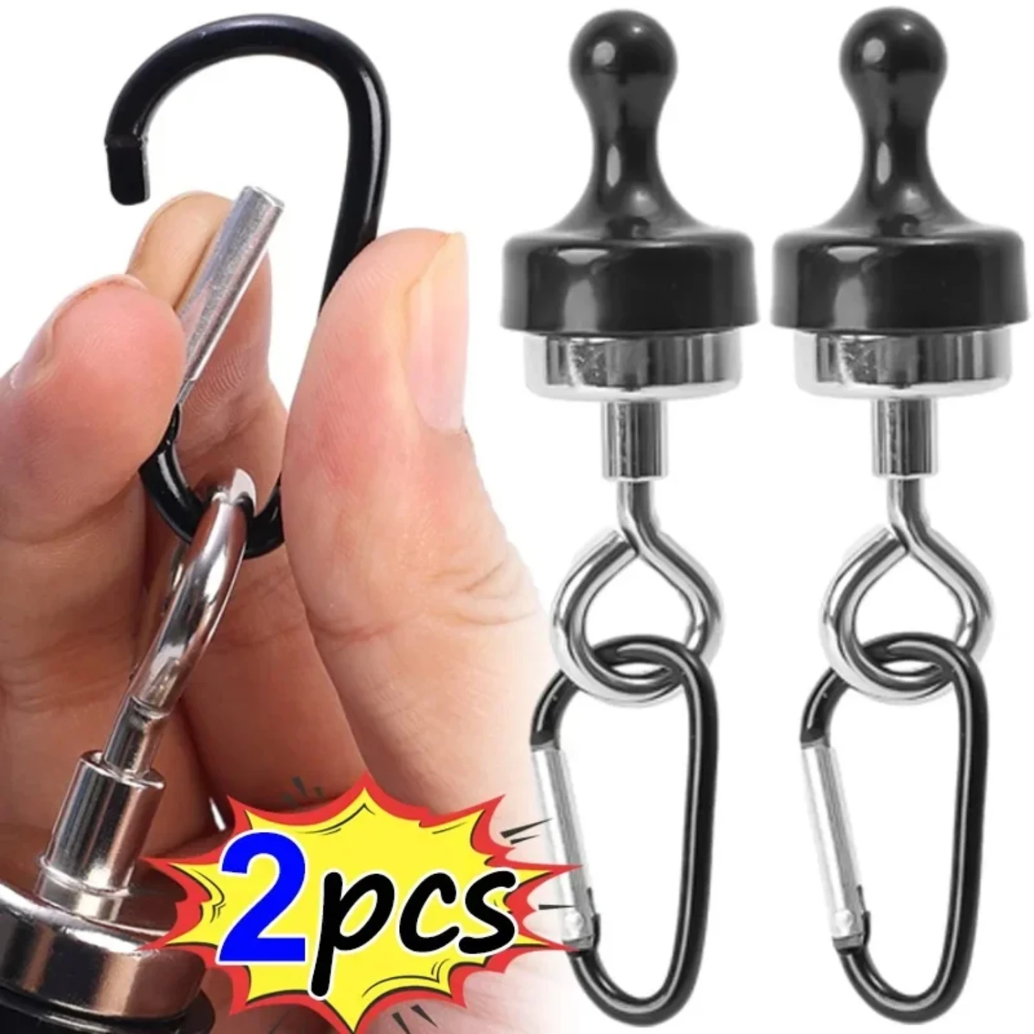 Outdoor Camping Lights  Hook Tent Canopy Carabiner Magnet Hanger Hanging Buckle Hook Camping Tent Canopy Accessories Ykywbike