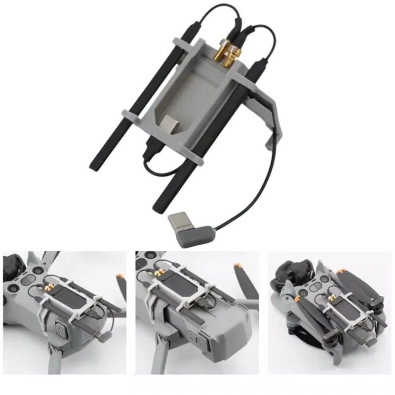 For DJI Mini 5 Pro 4G Module Accessories:Bottom Mount Bracket, 3D Printed Holder, Data Cable, Antenna Signal Transmission,