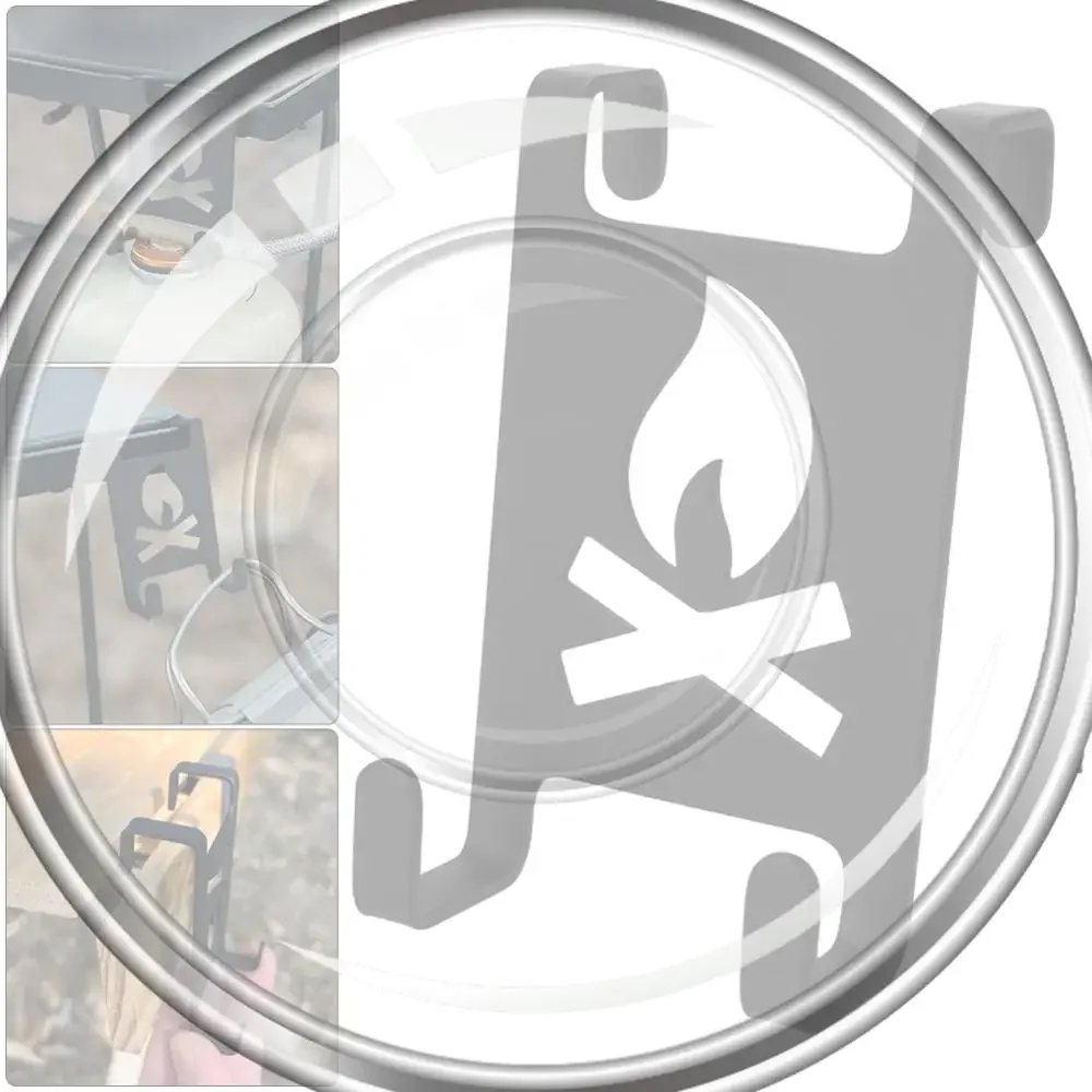 

Gas Canister Hanging Hook Stainless Steel Butane Gas Tank Hanger Clip Portable Gas Tank Hooks Lightweight for IGT Camping Table