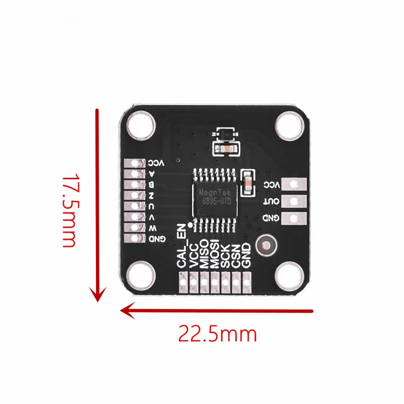 MT6835 Magnetic Encoder Module PWM SPI 21‑Bit BLDC Replacement AS5048
