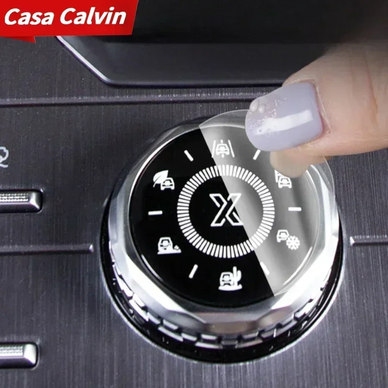 For Jetour Traveler/Shanhai T2 Car Gear Knob Button Film TPU Protective Anti-scratch Products Auto Interior Refit Accessories